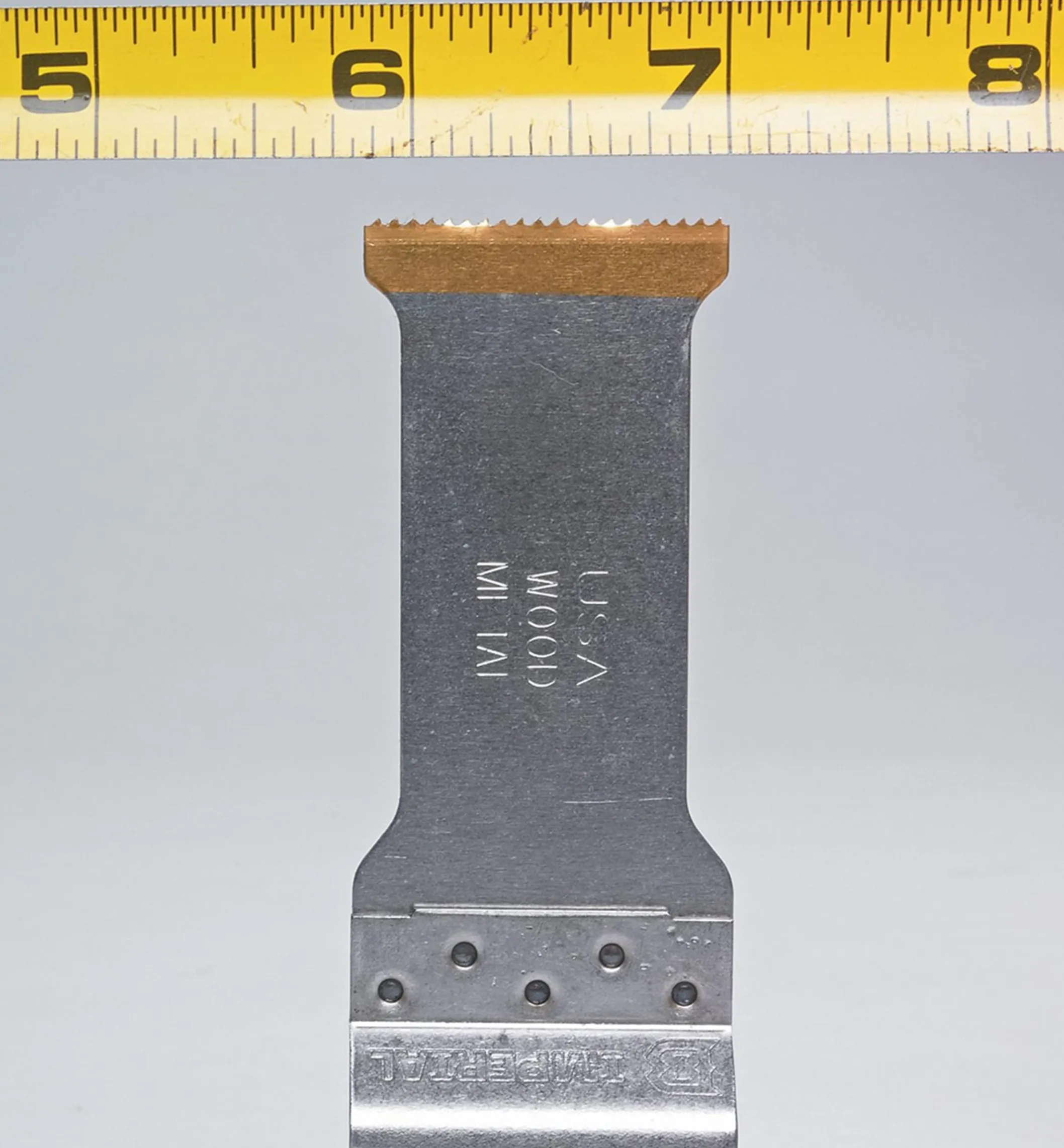 Oscillating Multi-Tool Titanium Nitride Coated Bimetal Cutters By Imperial Blades