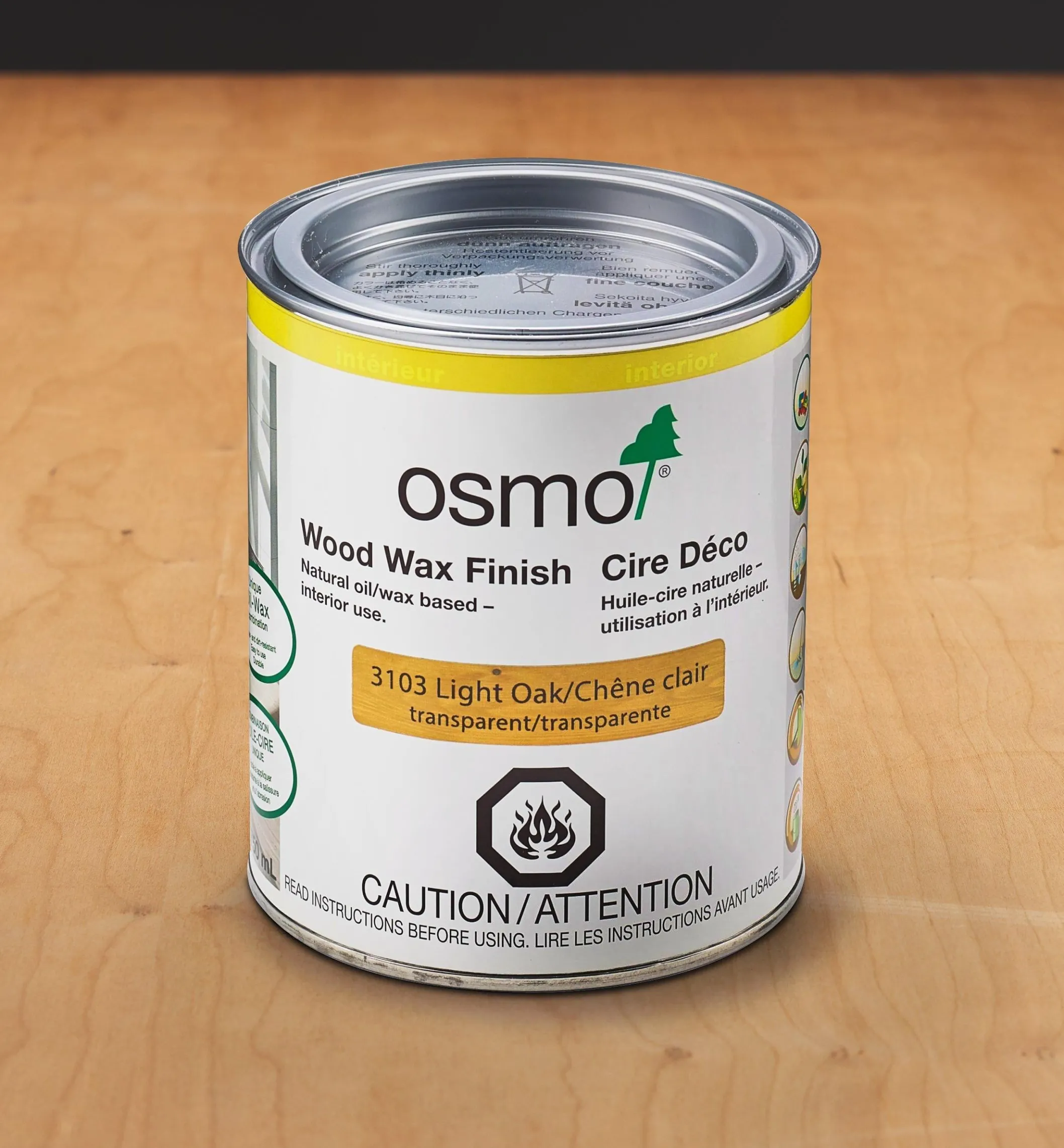 Osmo Light Oak Wood Wax Finish