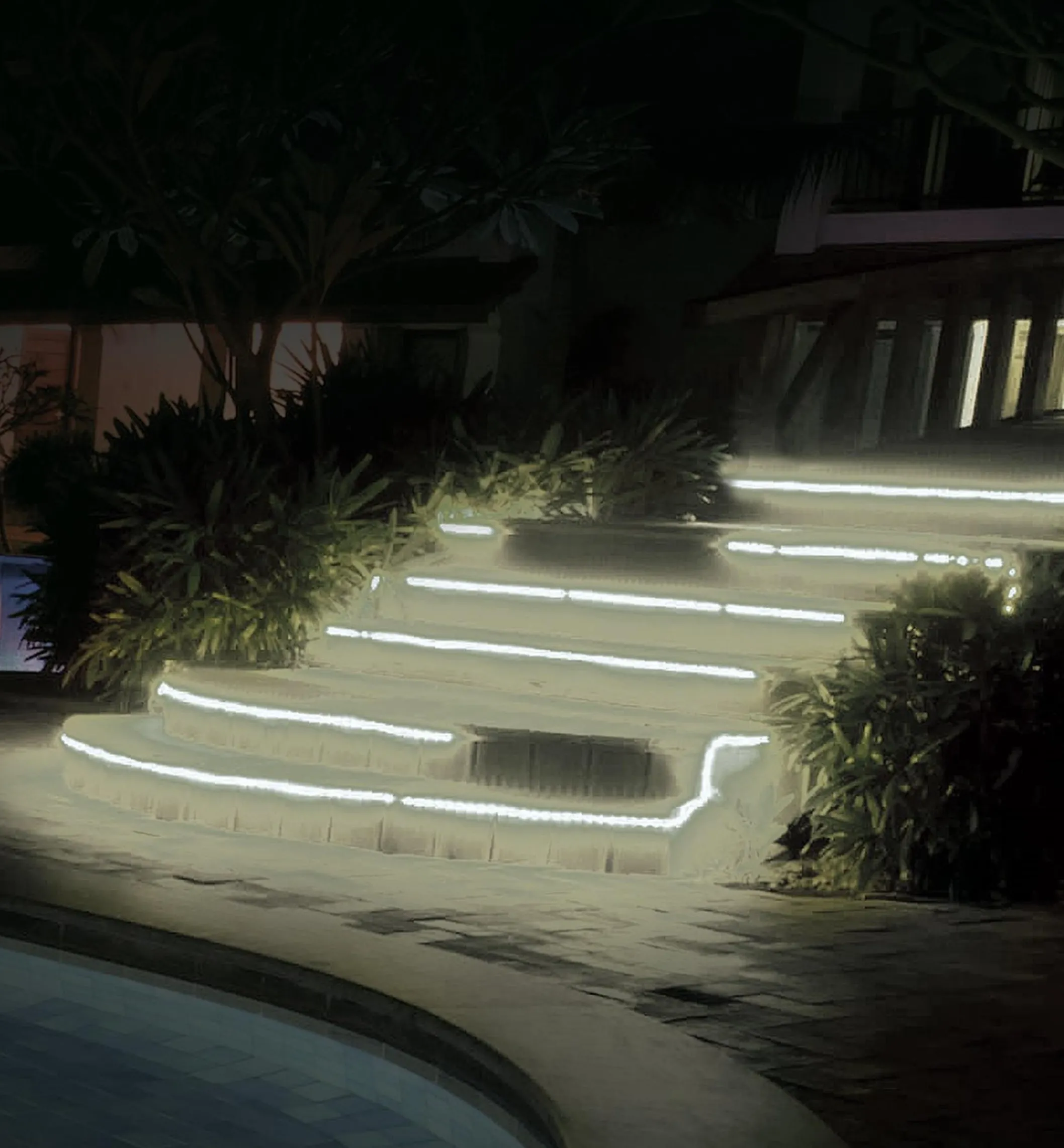 Outdoor/Wet Location White LED Tape Light Kits (12V)