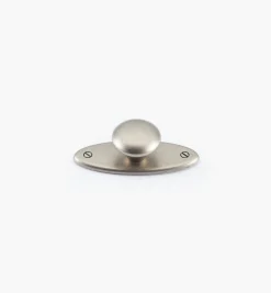 Oval Plate Knob With Escutcheon