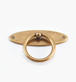 Oval Plate Ring Pull With Escutcheon
