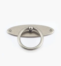 Oval Plate Ring Pull With Escutcheon