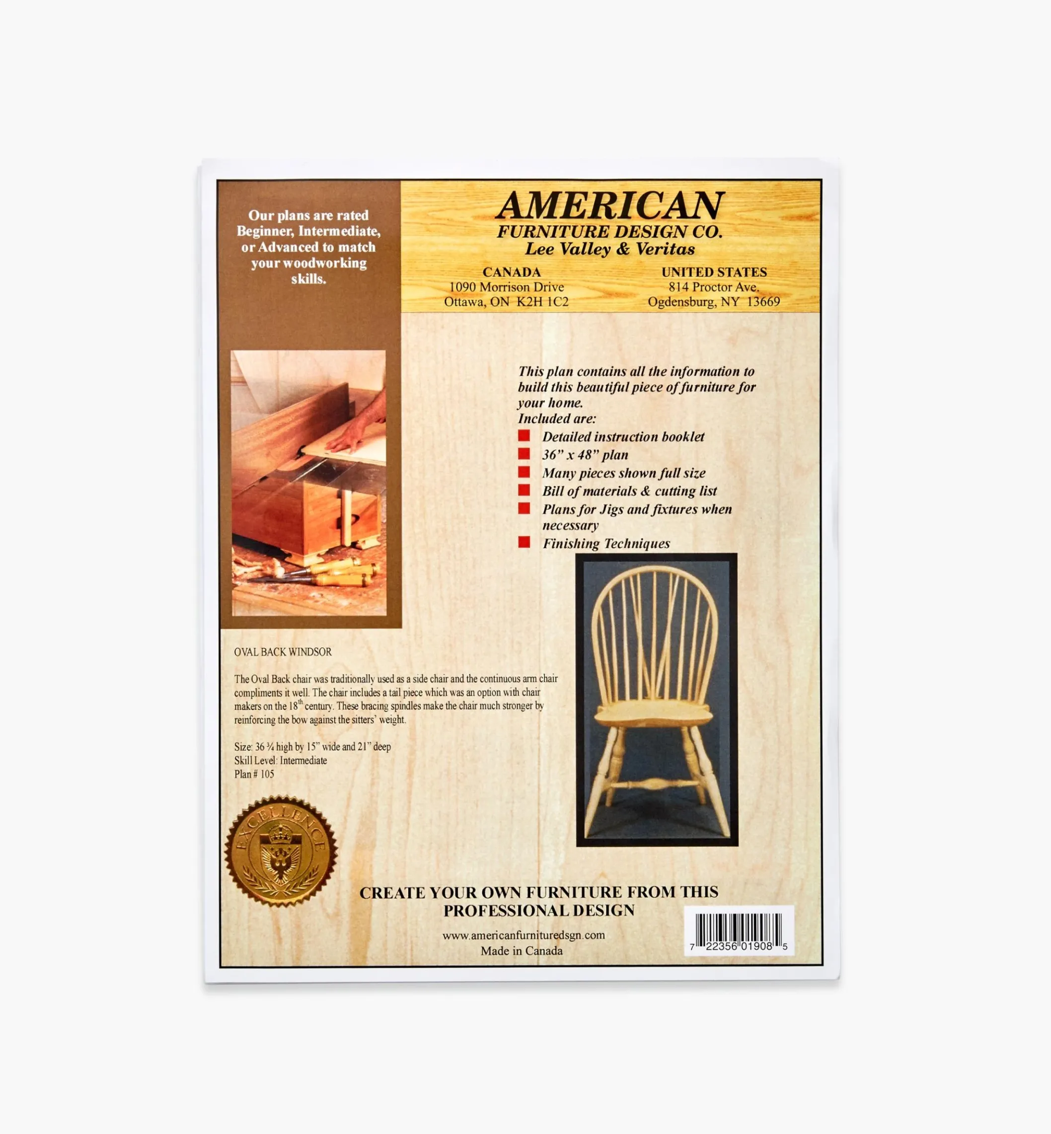 Oval-Back Windsor Chair Plan