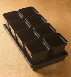 8-Pack Of 5" Pots With Propagation Tray