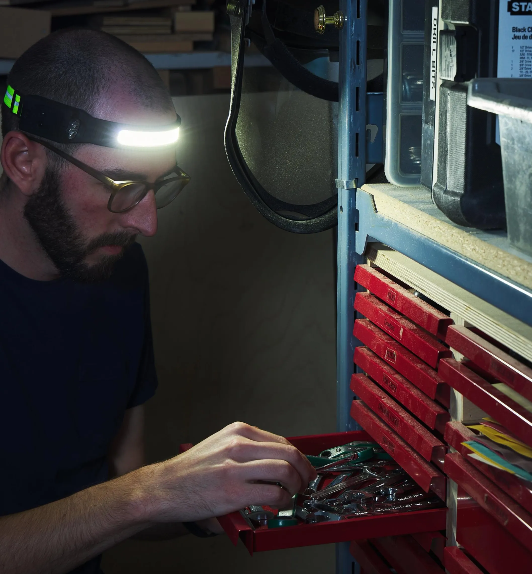 Pair Of Rechargeable COB Headlamps