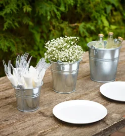 3-Pc. Galvanized Pail Set