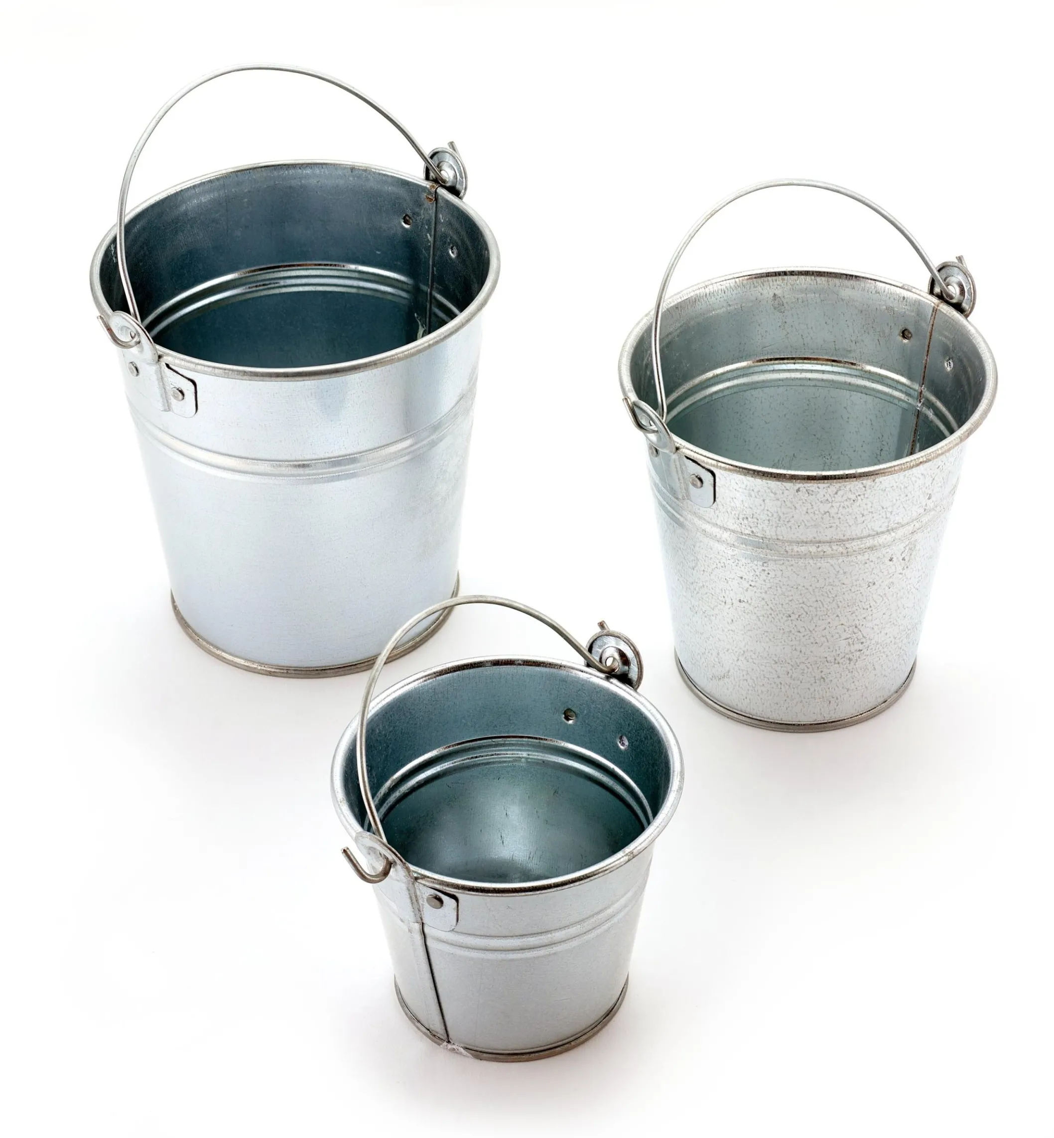 3-Pc. Galvanized Pail Set