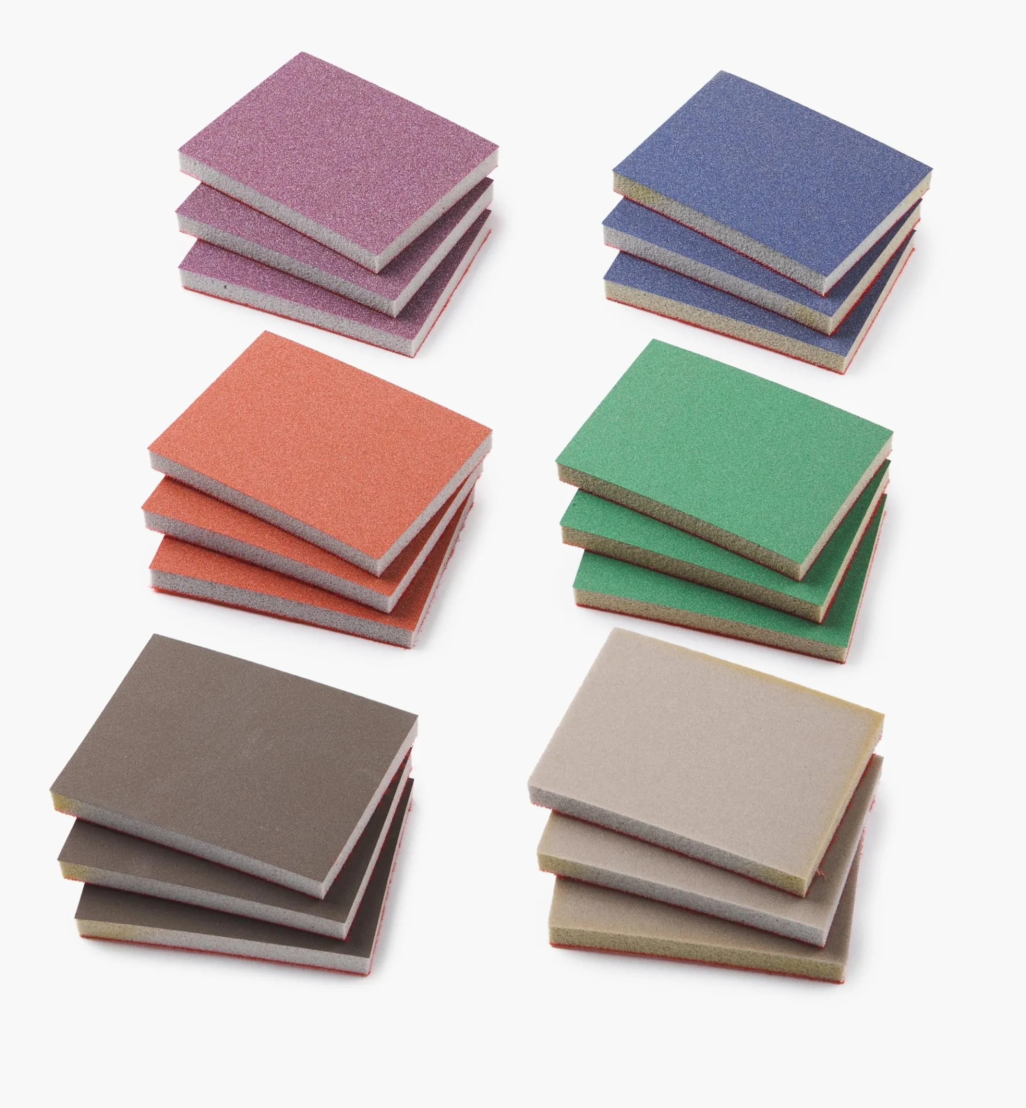 18-Pc. Sample Pack Of Mirka HD 3" × 4" × 10mm Grip Abrasive Sponges