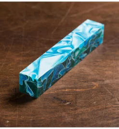 Peacock Mesh Acrylic Acetate Pen Blank