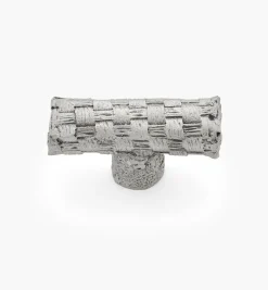 Pewter Basket Weave Knob