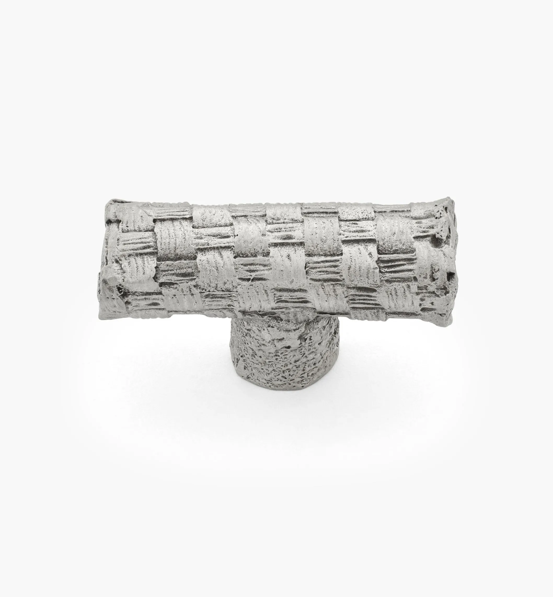 Pewter Basket Weave Knob