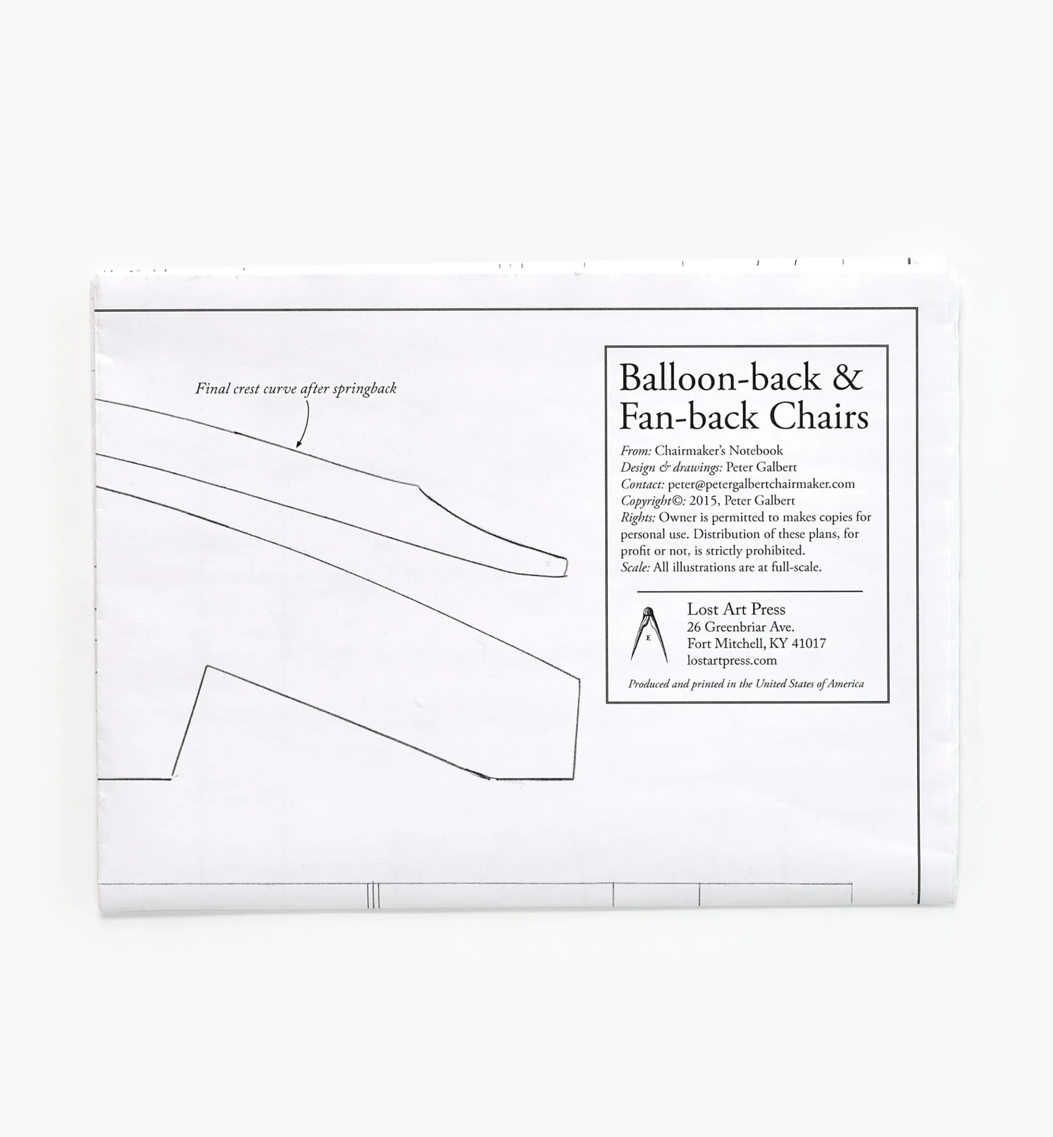 Plans From Chairmaker's Notebook