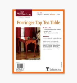 Porringer-Top Tea Table Plan