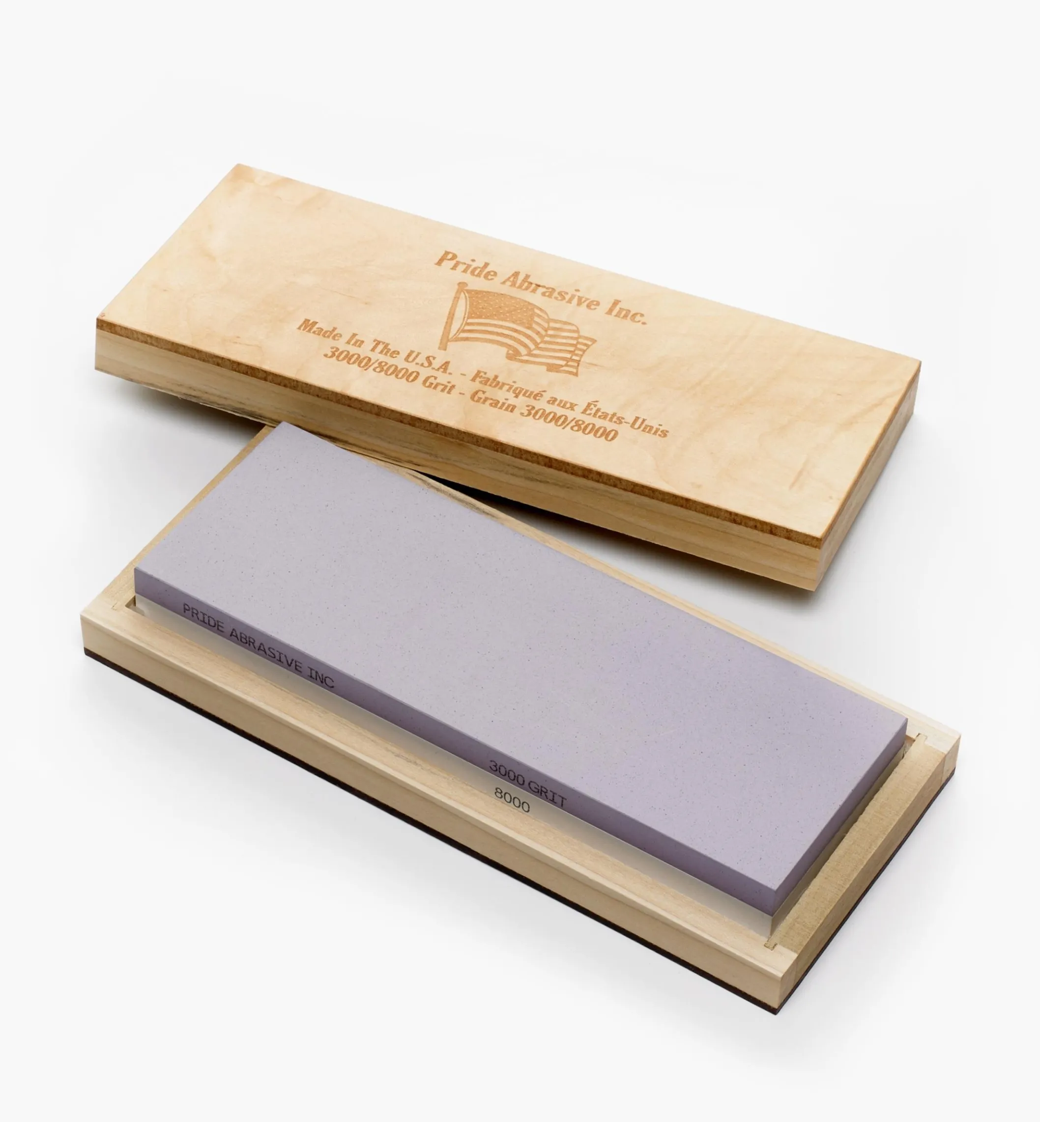 Pride Abrasive Ceramic Water Stones With Wooden Box