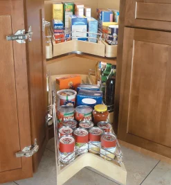 Pull-Out Wooden Kidney Shelf