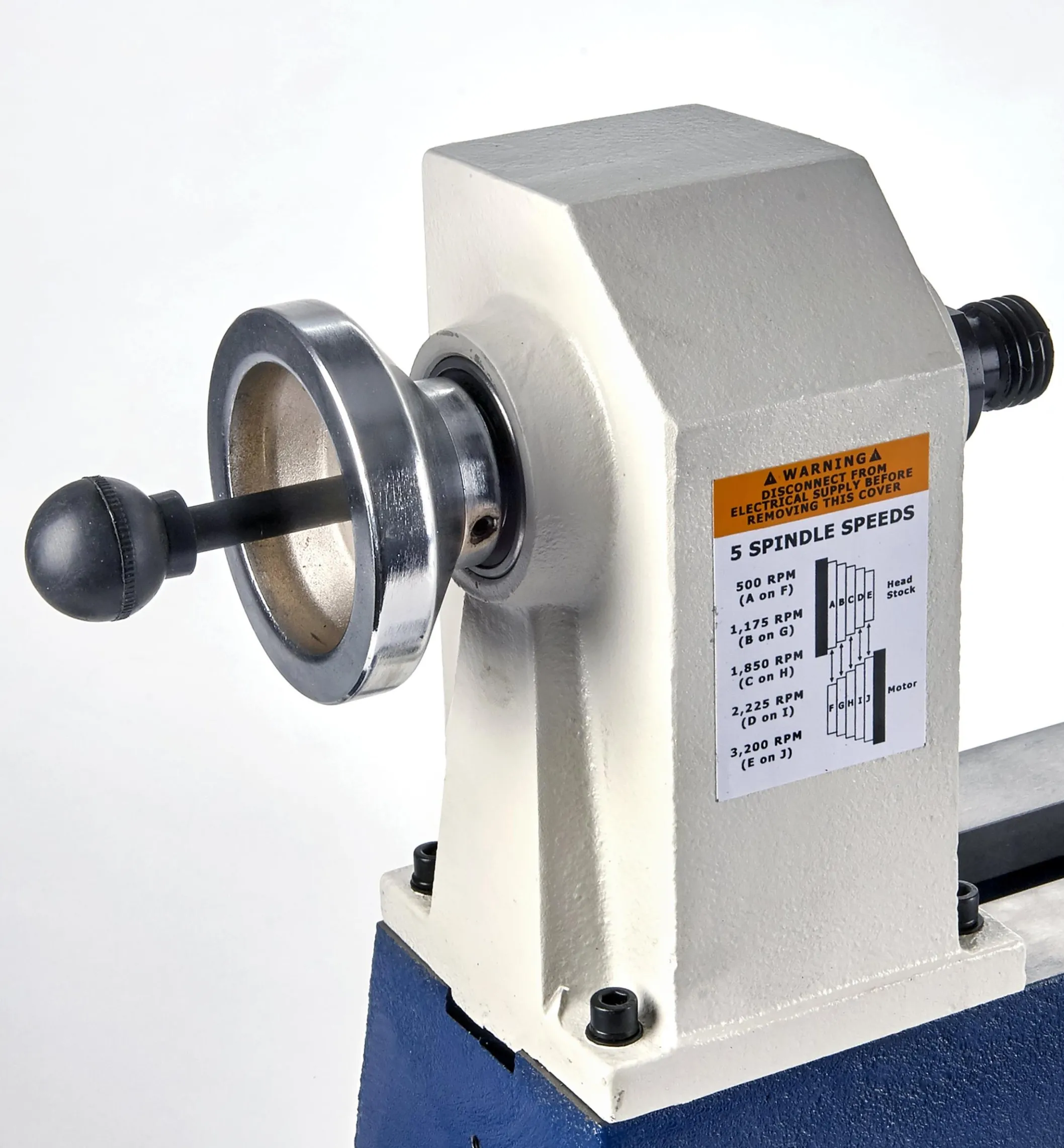 Rikon 1/2 Hp Mini Lathe & Set Of 3 Carbide-Tipped Turning Tools