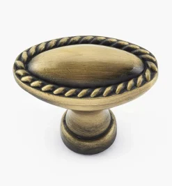 Rope-Edge Oval Knob