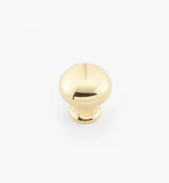 Round Brass Plain Knobs