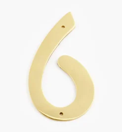 Script Cast Brass House Numbers