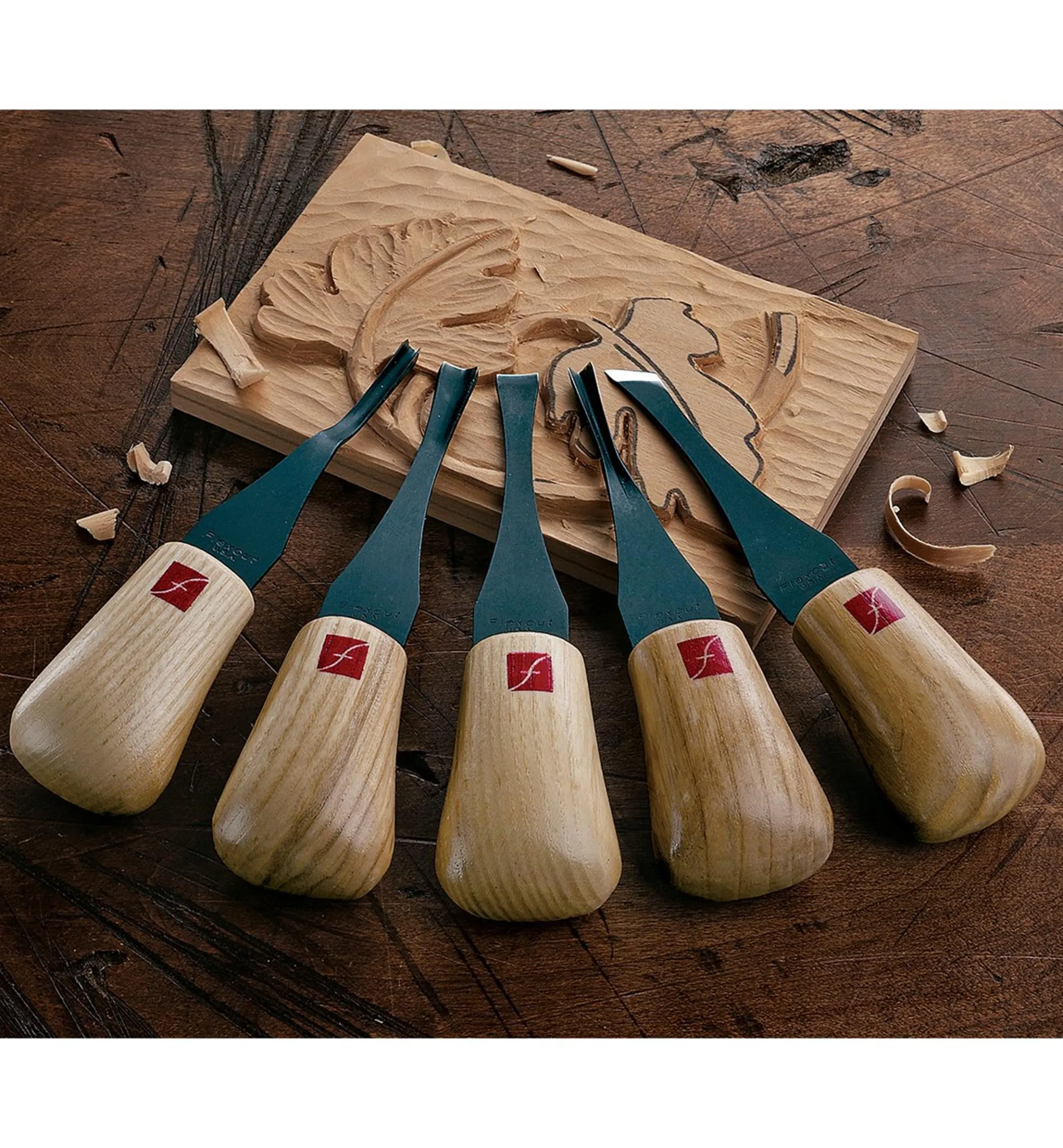 Set Of 5 Flexcut Palm Tools