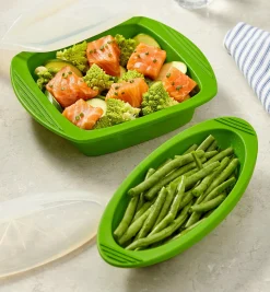 Set Of 2 Silicone Steam Cookers