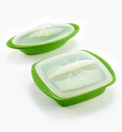 Set Of 2 Silicone Steam Cookers