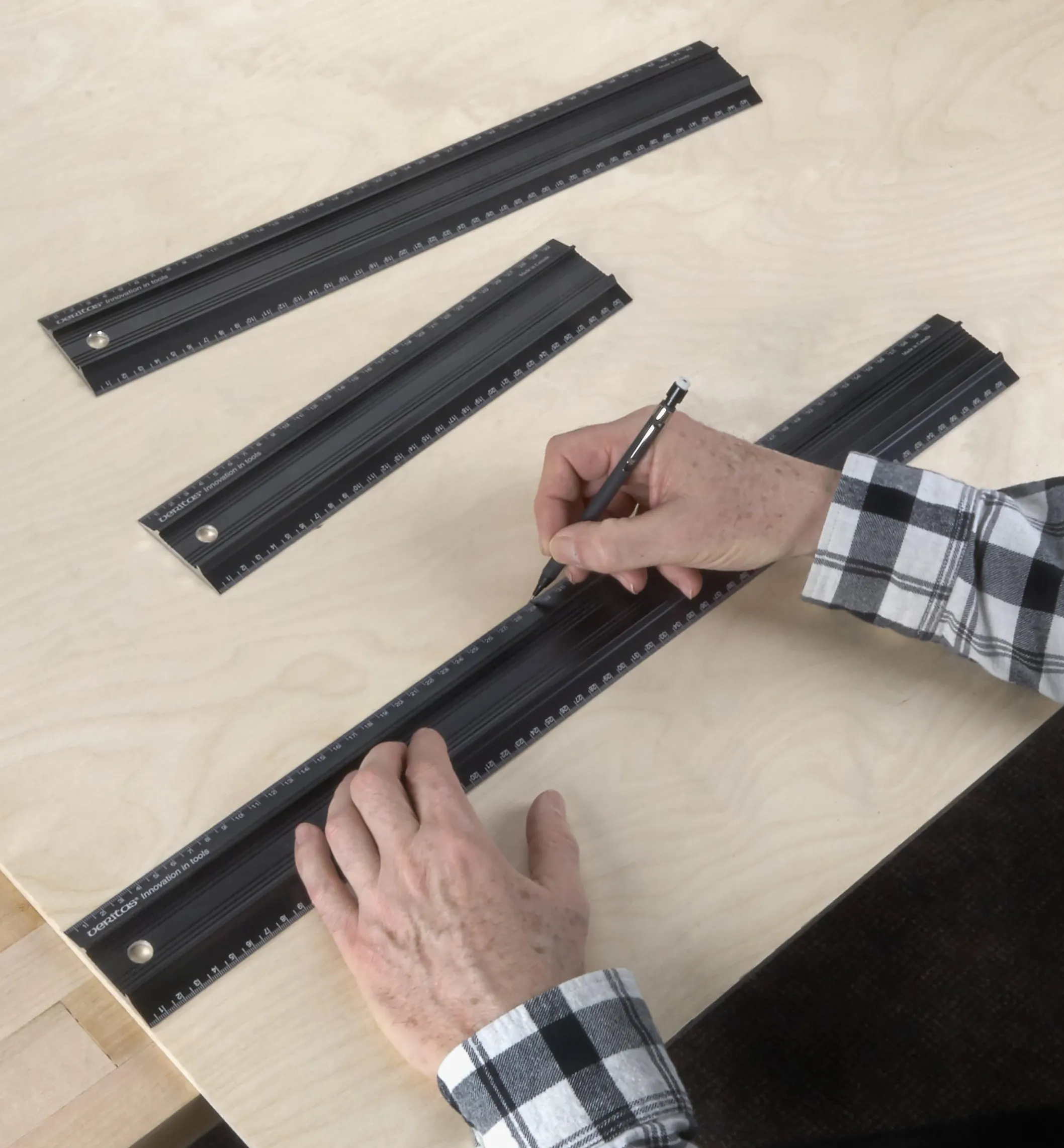 Set Of 3 Veritas Metric Shop Rules