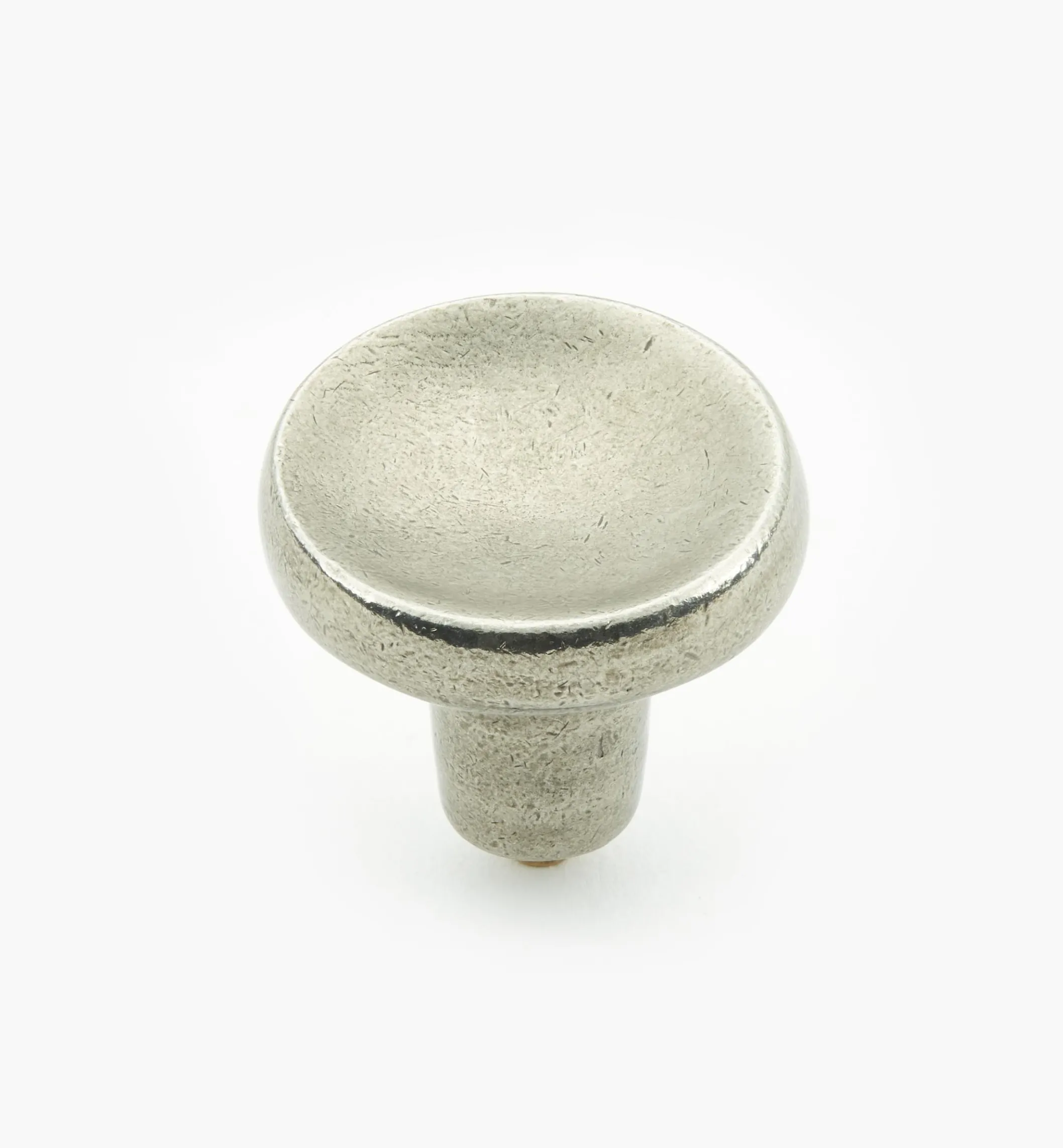 Simple Pewter Dished Knob