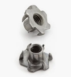 Six-Prong T-Nuts (3/8-16 Thread)