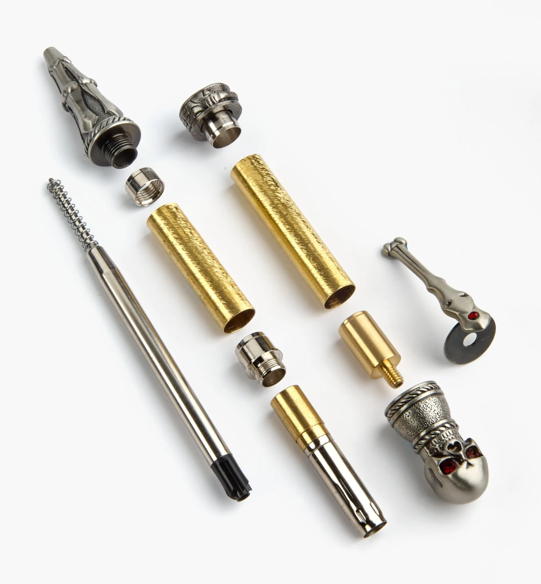 Skull Ballpoint Twist Pen Hardware