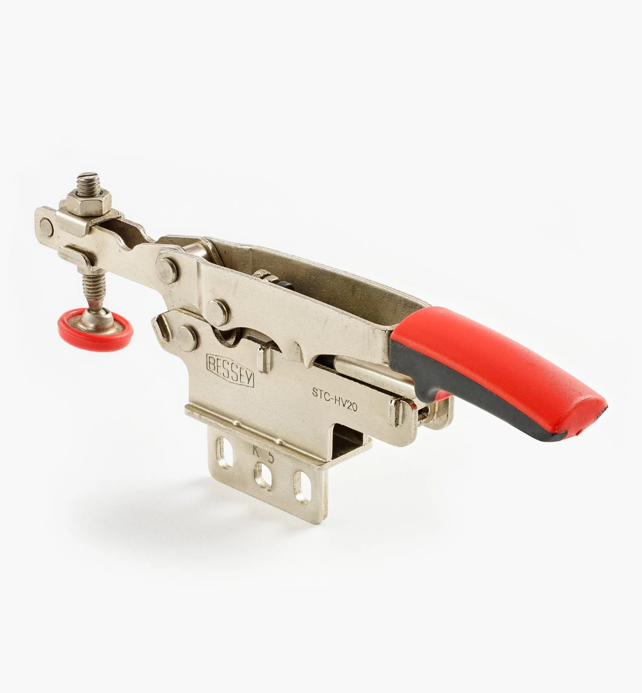 Small Bessey Center-Flange Mount Horizontal Auto-Adjust Toggle Clamp