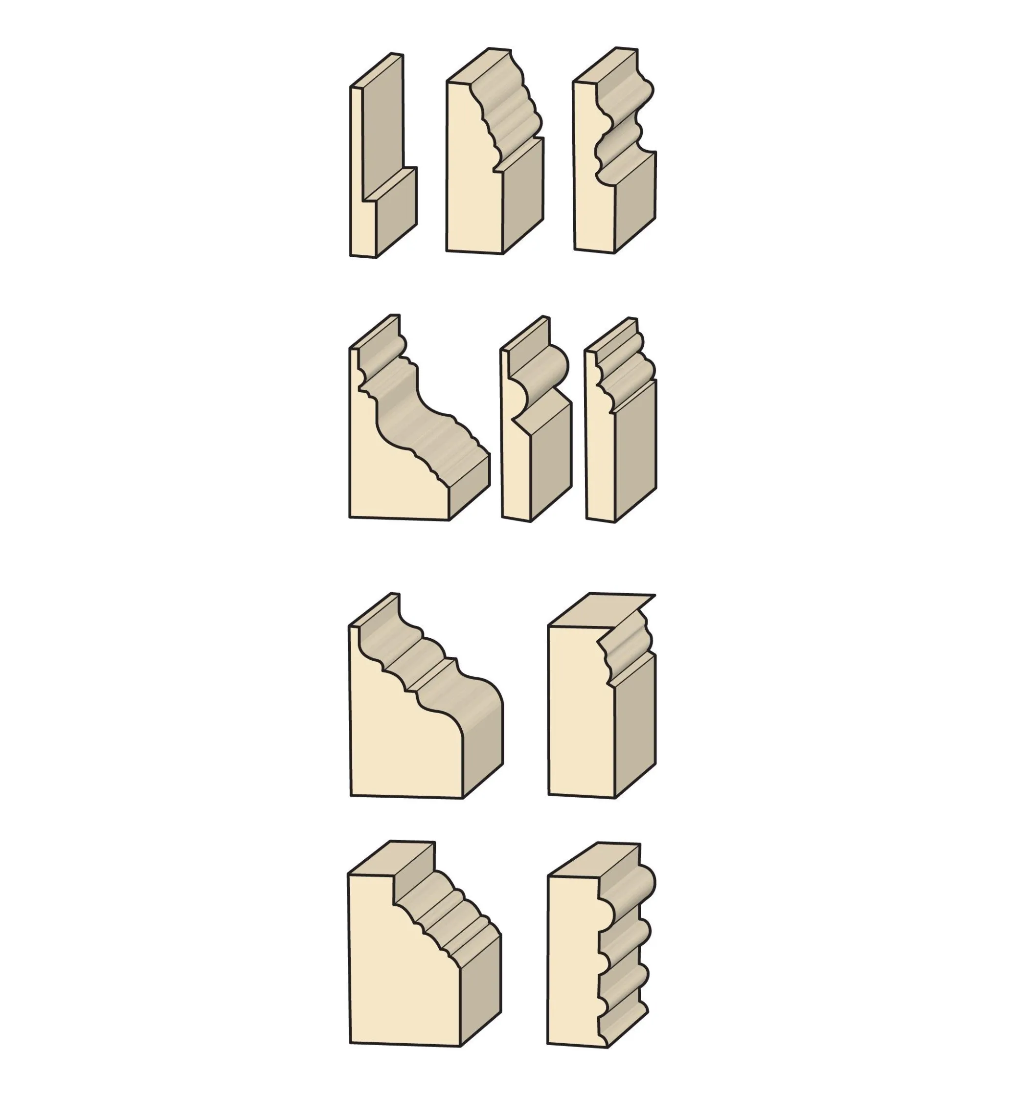 Small Molding Bits