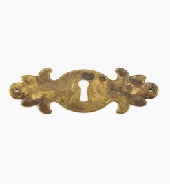 Solid Brass Plate Keyhole Escutcheons