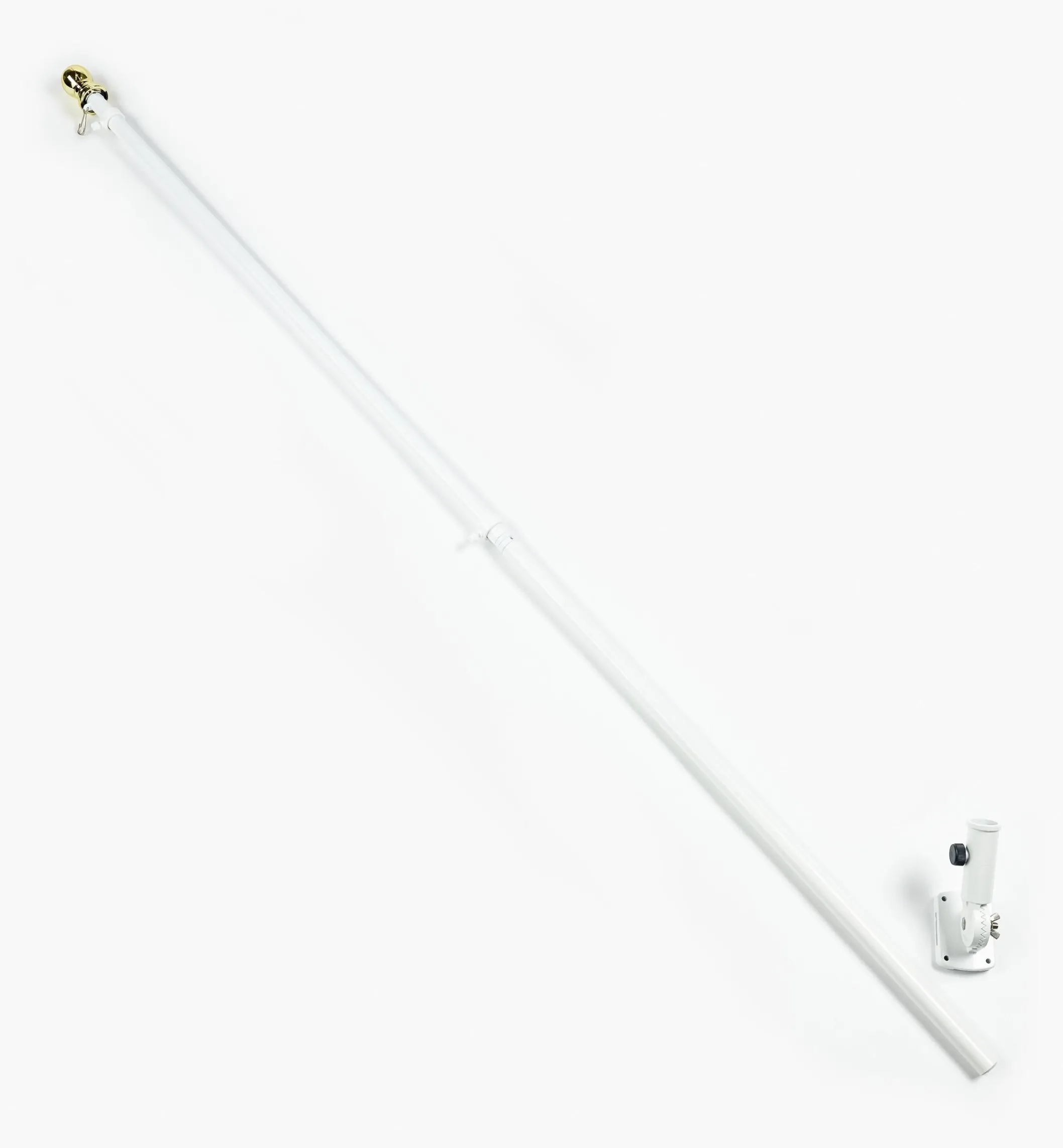 Spinning Flagpole & Adjustable Bracket Set