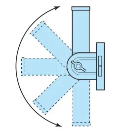 Spinning Flagpole & Adjustable Bracket Set