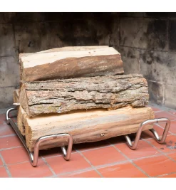 Stainless-Steel Andirons