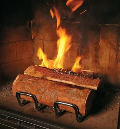 Stainless-Steel Andirons