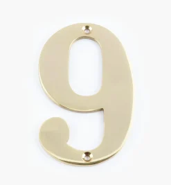 Standard Cast Brass House Numbers