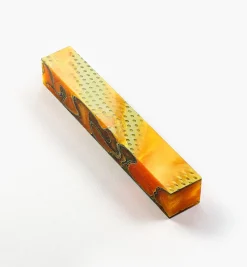Tangerine Mesh Acrylic Acetate Pen Blank