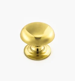 Turned Brass Domed Knobs