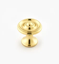 Turned Brass Raised Knobs