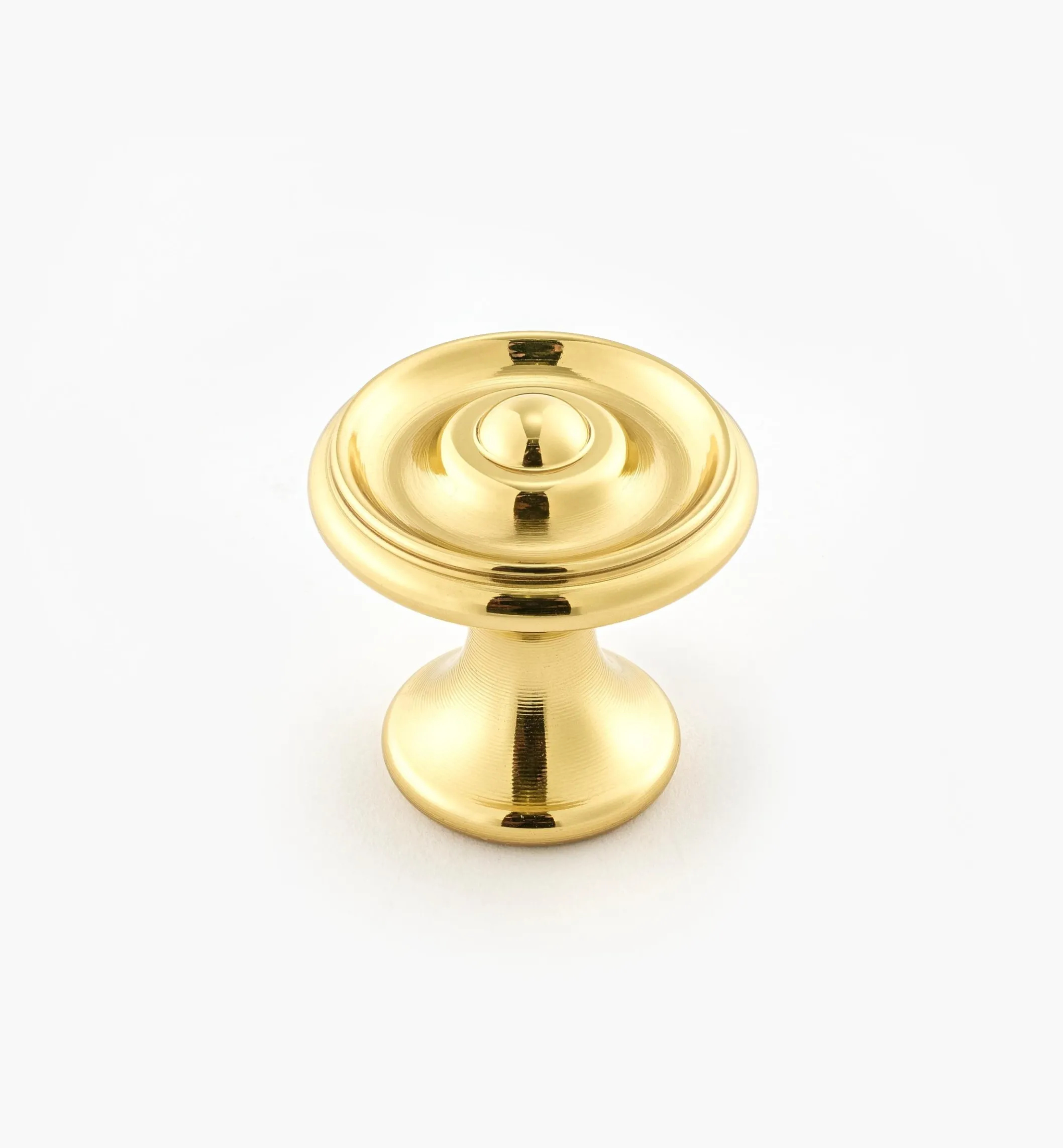 Turned Brass Raised Knobs