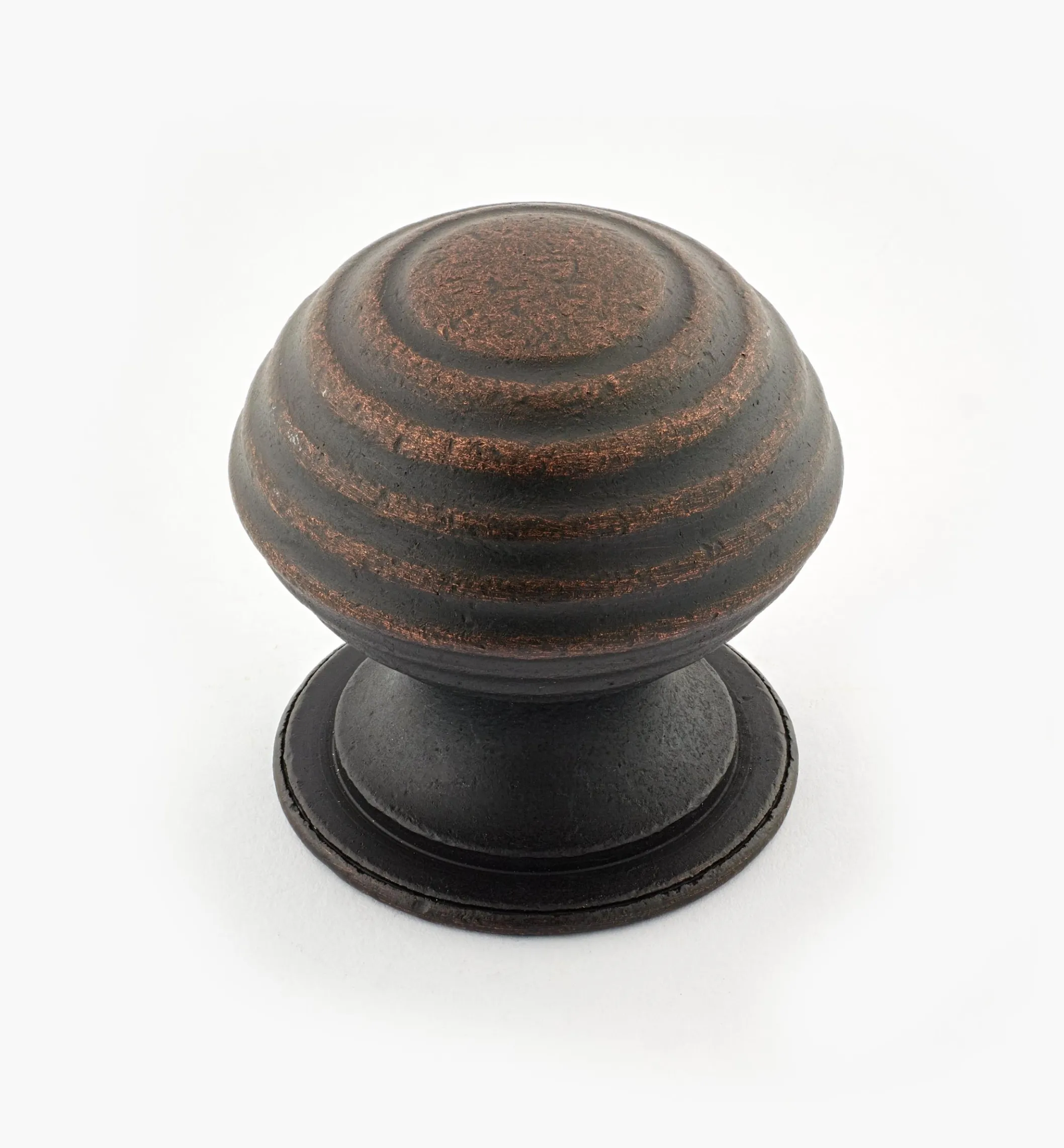 Turned Brass Ridged Knobs