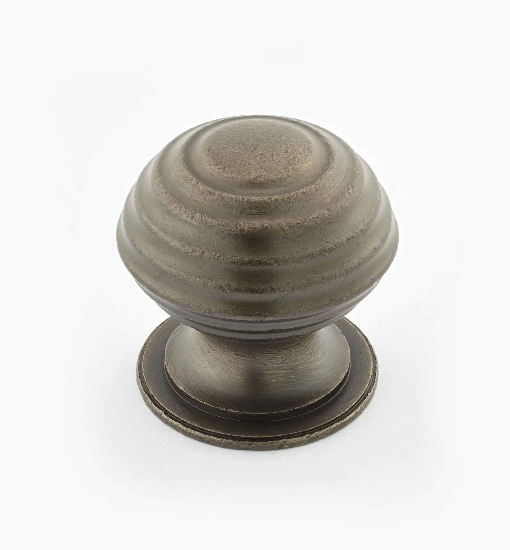 Turned Brass Ridged Knobs