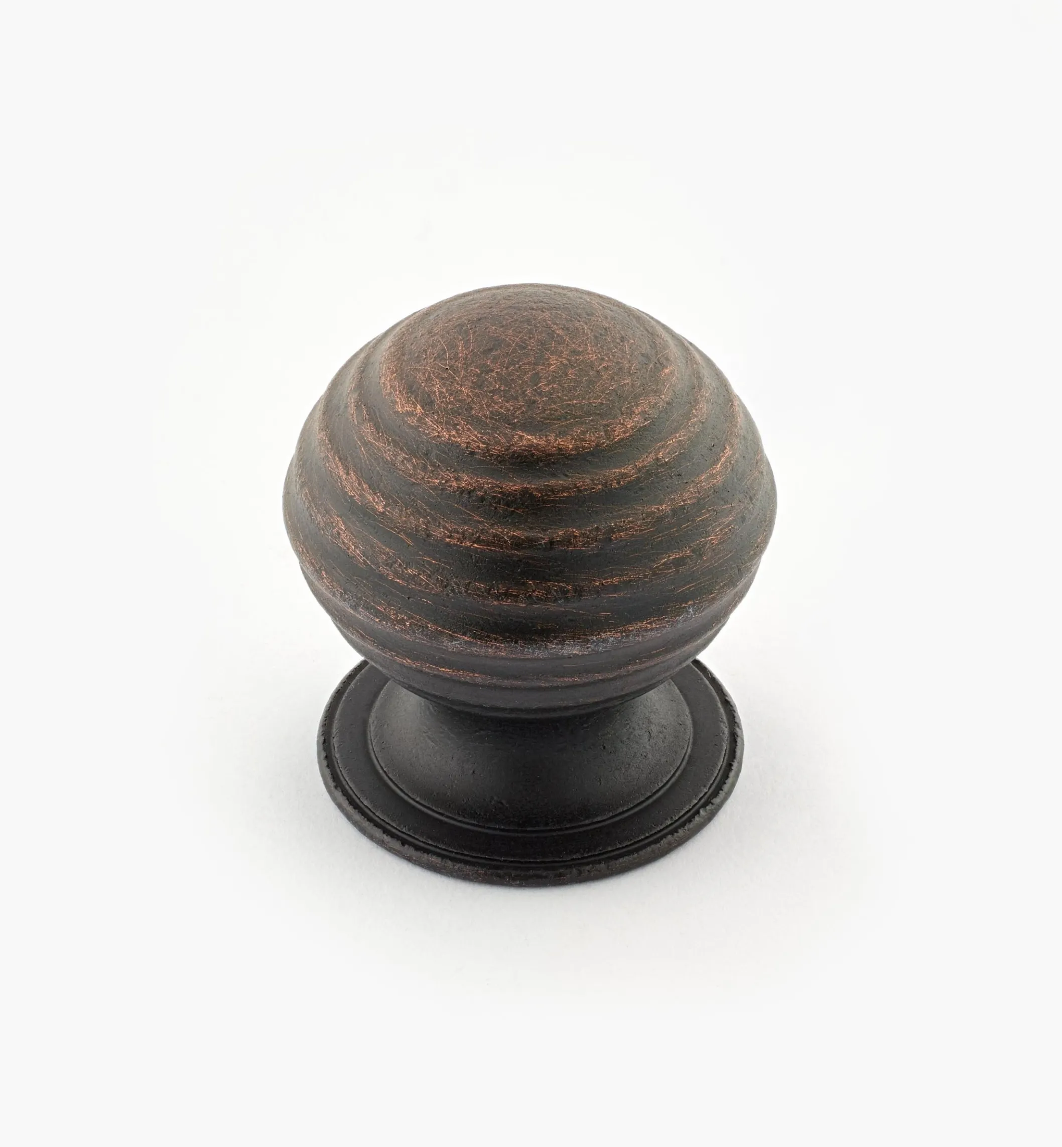 Turned Brass Ridged Knobs