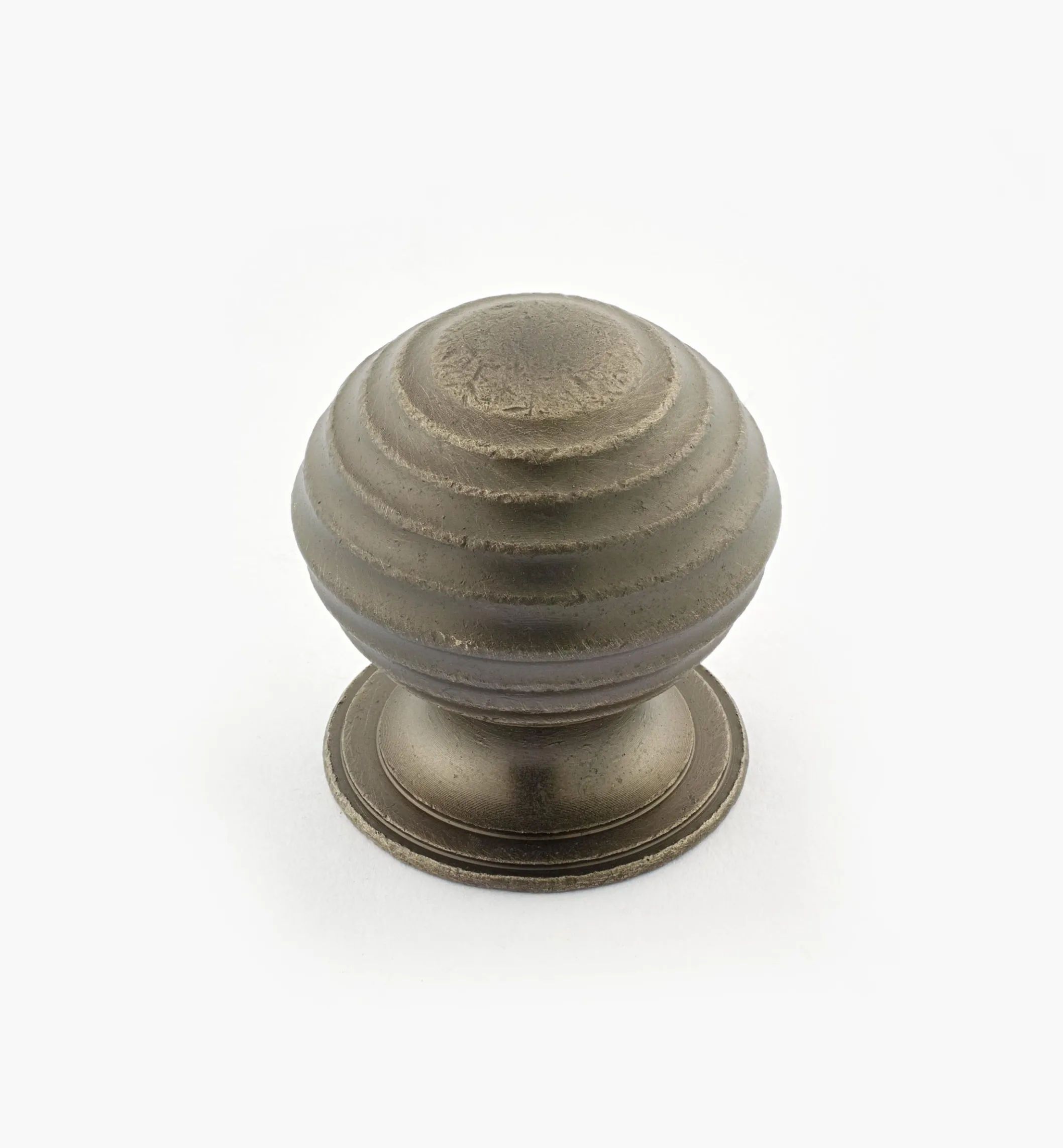 Turned Brass Ridged Knobs