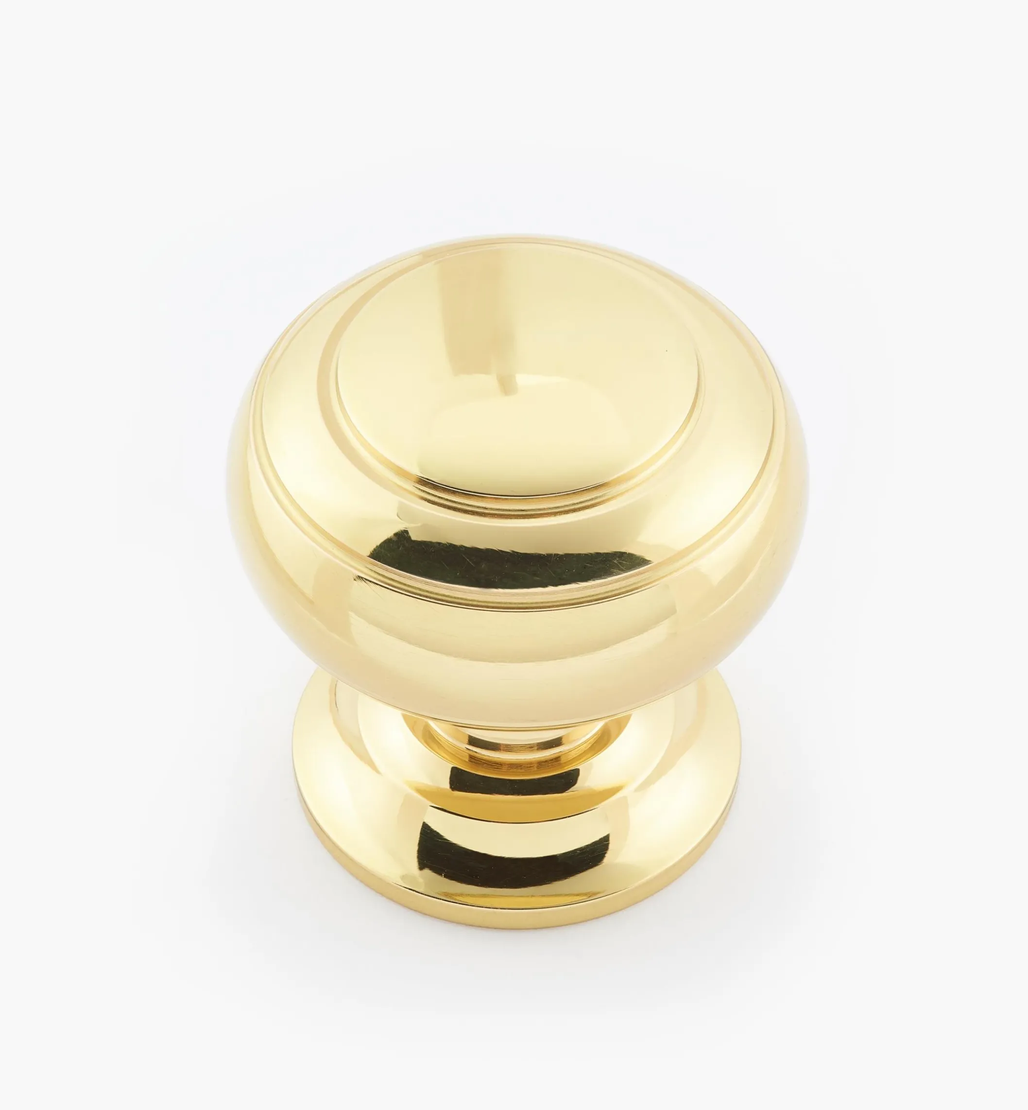 Turned Brass Ring Knobs