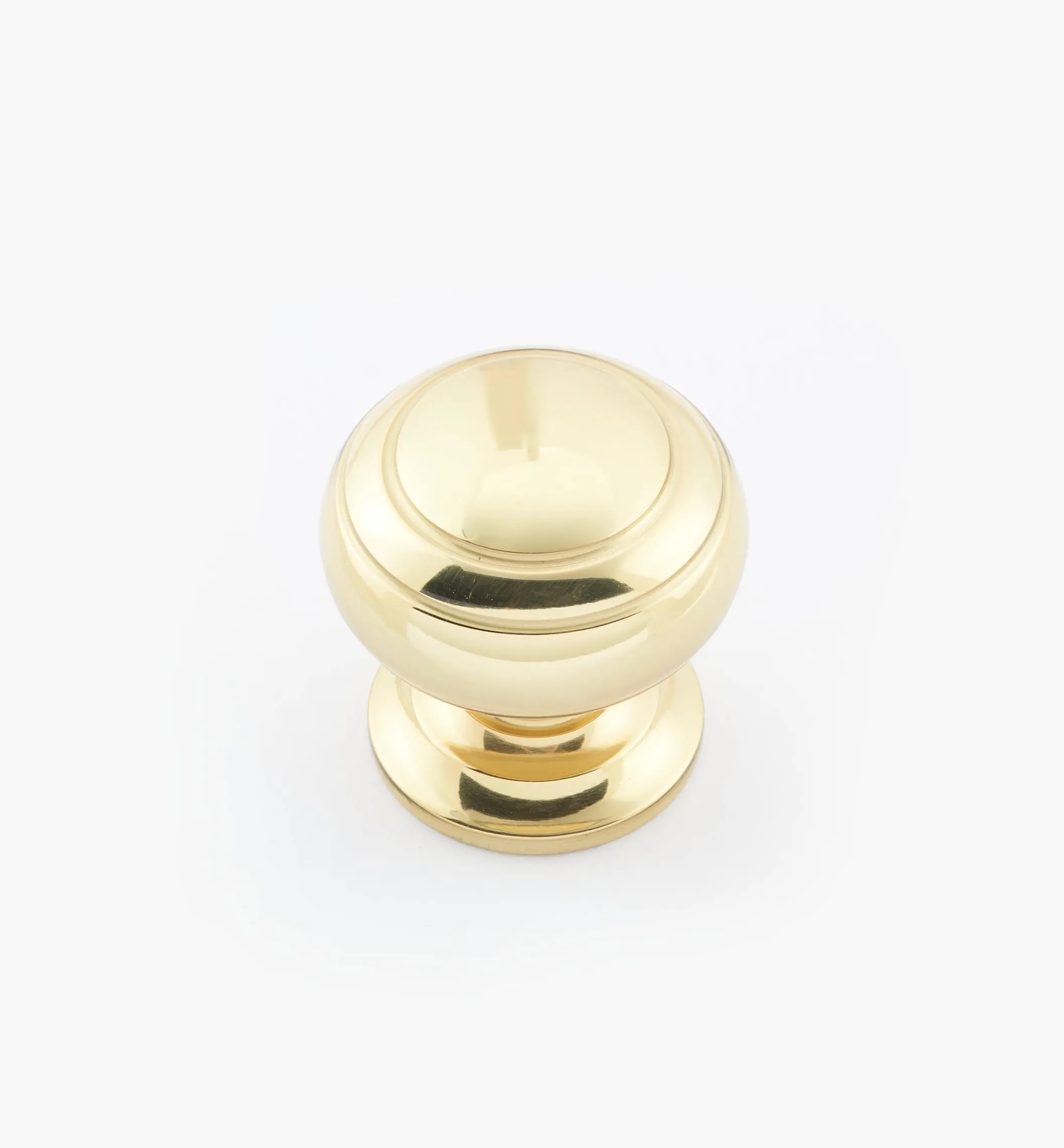 Turned Brass Ring Knobs