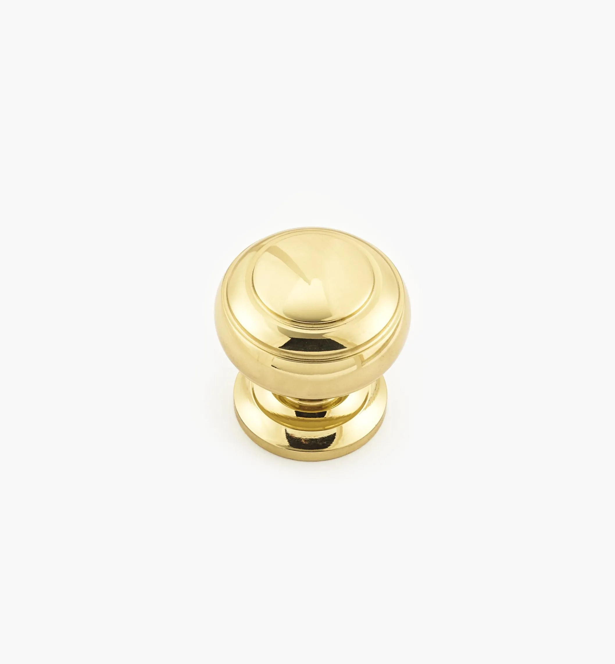Turned Brass Ring Knobs