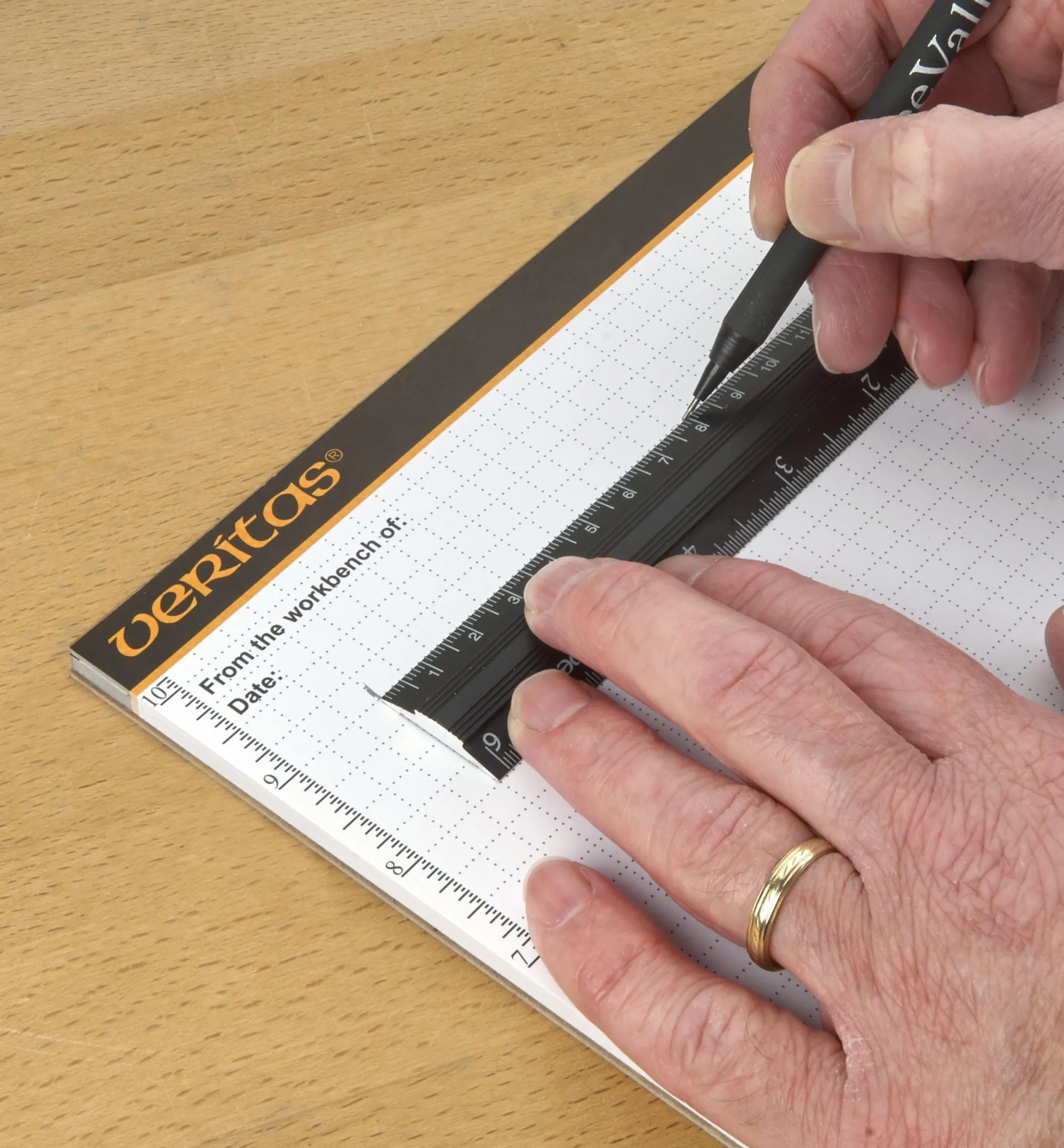 Veritas 6"/150mm Aluminum Bench Rule